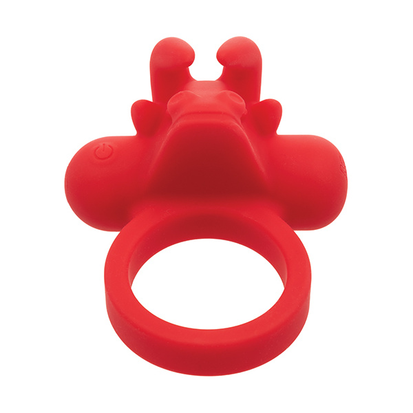 Couple's Enhancer Silicone Rechargeable The Matador Enhancer w-Triple Stimulation - Red - Image 5