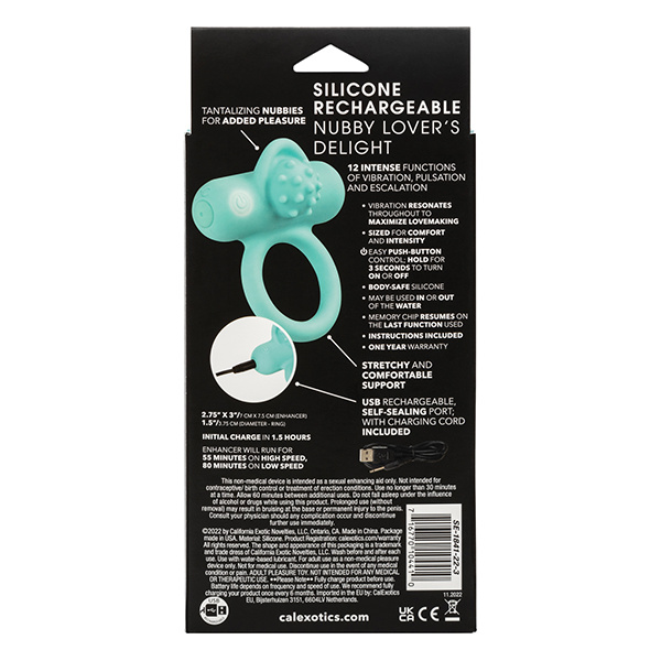 Silicone Rechargeable Nubby Lovers Delight - Image 5