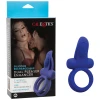 Couples Enhancers Silicone Rechargeable Dual Pleaser Enhancer - Blue