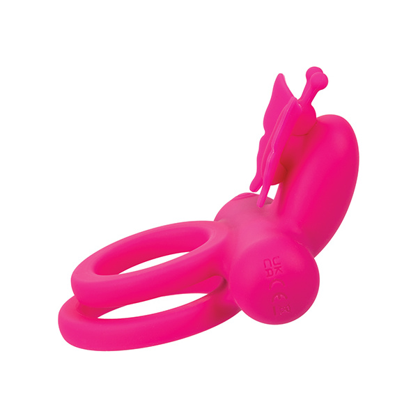 Silicone Rechargeable Butterfly Dual Ring - Image 4