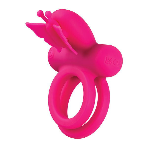 Silicone Rechargeable Butterfly Dual Ring - Image 3