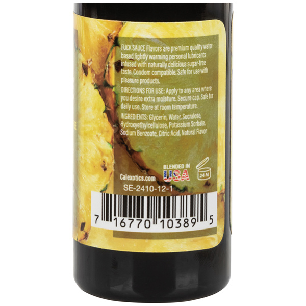 Fuck Sauce Water Based Personal Lubricant - 2 oz Pineapple - Image 3