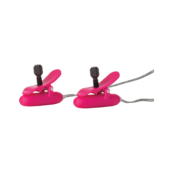 Nipple Play Vibrating Heated Nipple Teasers - Pink - Image 3