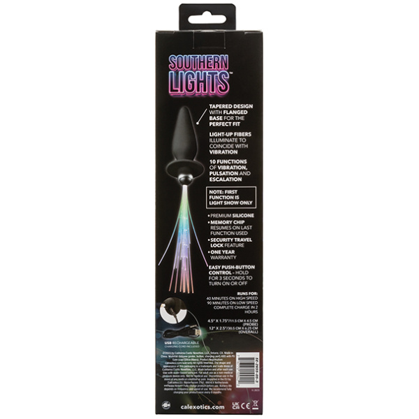 Southern Lights Rechargeable Vibrating Light Up Anal Probe - Image 5