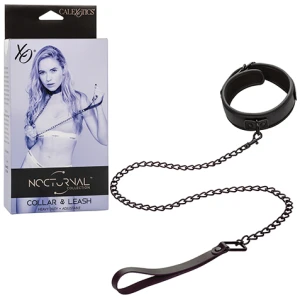 Nocturnal Collection Detachable Collar & Leash - Black