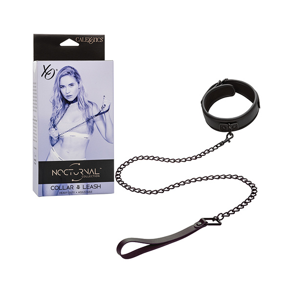 Nocturnal Collection Detachable Collar & Leash - Black