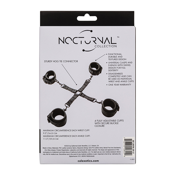 Nocturnal Collection Adjustable Hog Tie - Black - Image 4