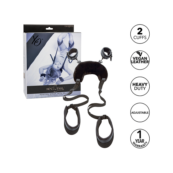Nocturnal Collection Position Strap w-Pillow - Black - Image 3