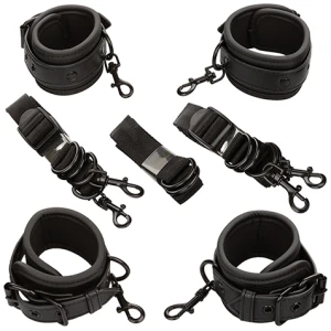 Nocturnal Collection Adjustable Bed Restraints - Black