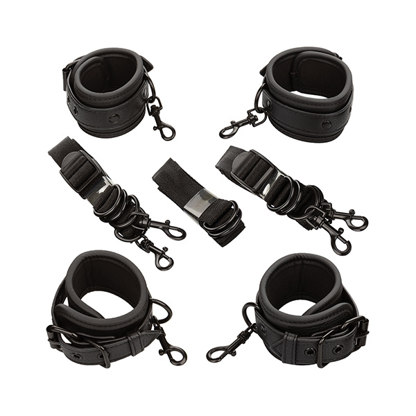 Nocturnal Collection Adjustable Bed Restraints - Black