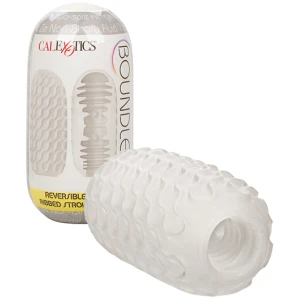 Boundless Reversible Ribbed Stroker - White