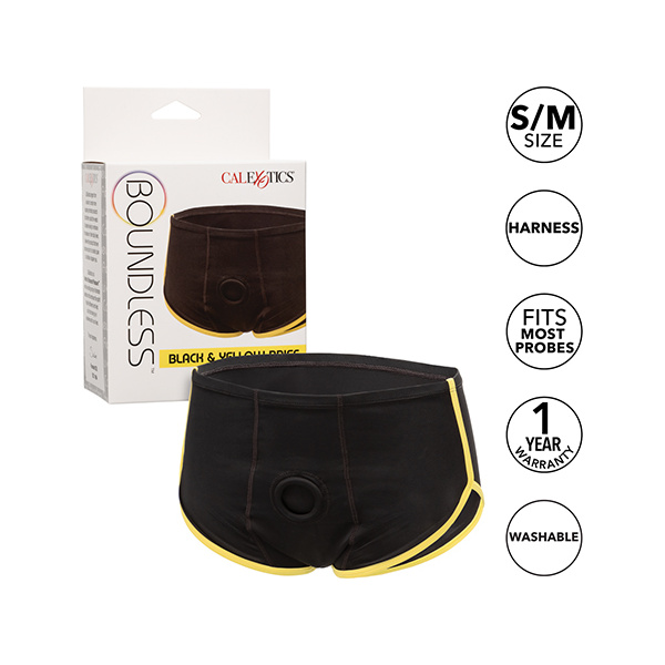 Boundless Boxer Brief - Black/Yellow - Image 4