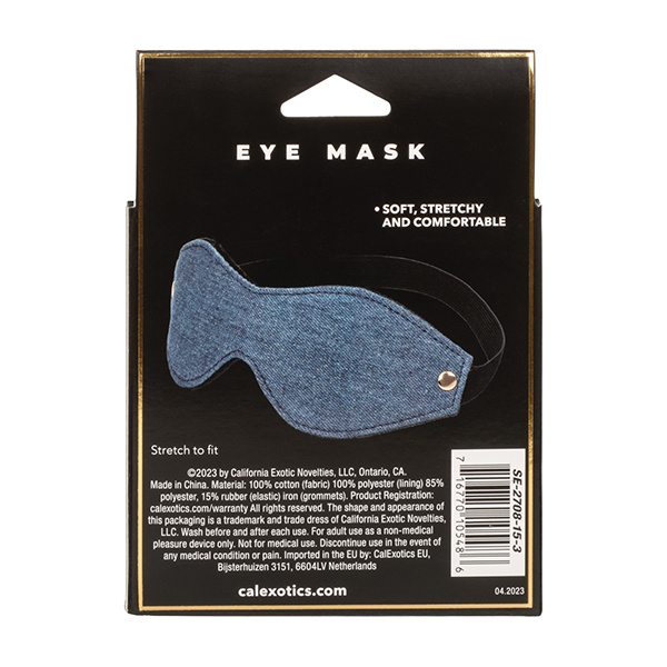 Ride 'Em Premium Denim Collection Eye Mask - Image 5