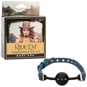 Ride 'Em Premium Denim Collection Ball Gag