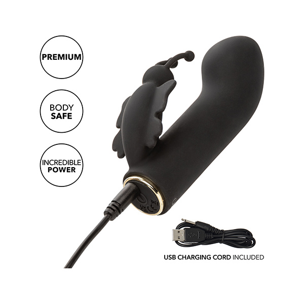 Raven Butterfly G-Spot Vibrator - Black - Image 4