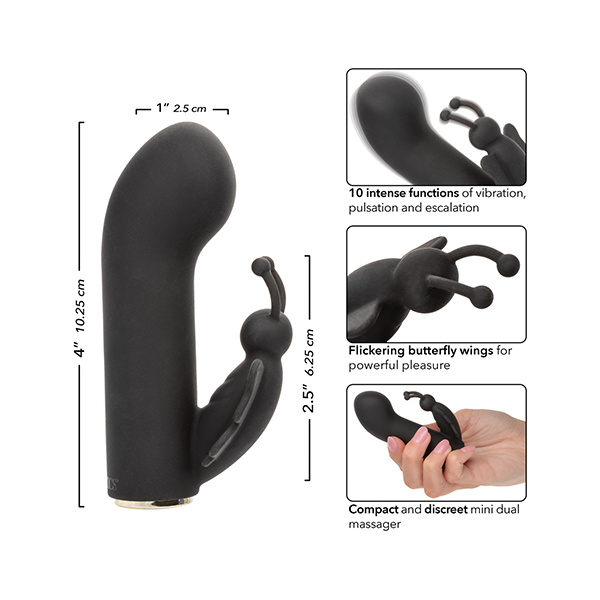 Raven Butterfly G-Spot Vibrator - Black - Image 3