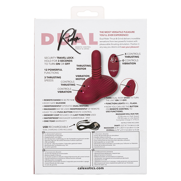 Dual Rider Remote Control Thrust and Grind - Red - Image 3