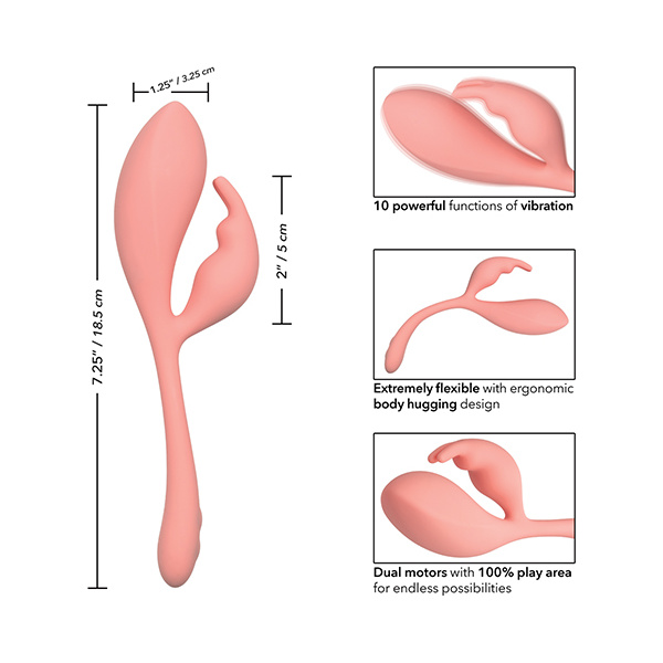 Elle Liquid Silicone Bunny - Pink - Image 5