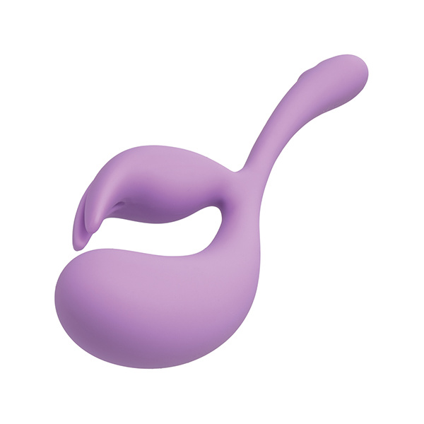 Elle Liquid Silicone Dual Flicker - Purple - Image 5