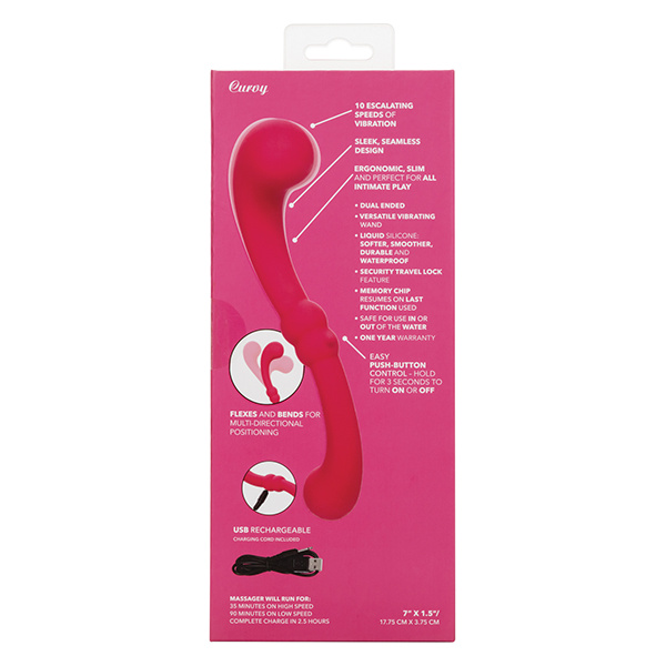 Pretty Little Wands Curvy Massager - Pink - Image 2