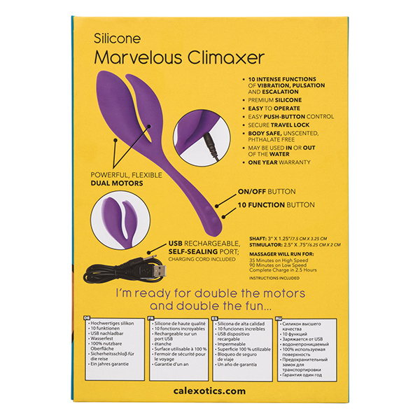 Mini Marvels Silicone Marvelous Climaxer - Purple - Image 5