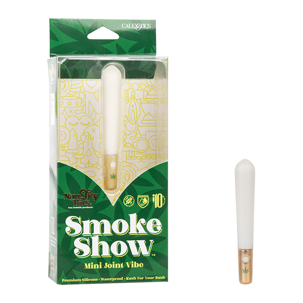 Naughty Bits Smoke Show Mini Joint Vibe - White