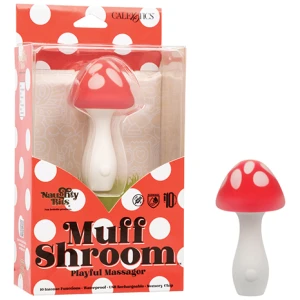 Naughty Bites Muff Shroom Playful Massager - Red-White