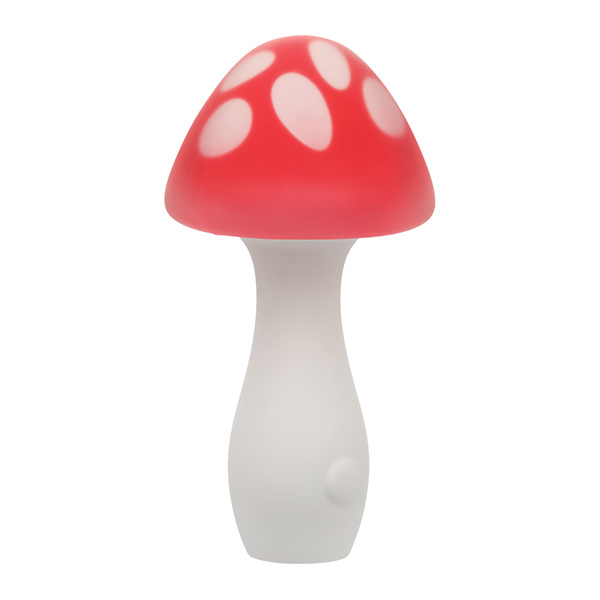 Naughty Bites Muff Shroom Playful Massager - Red-White - Image 2