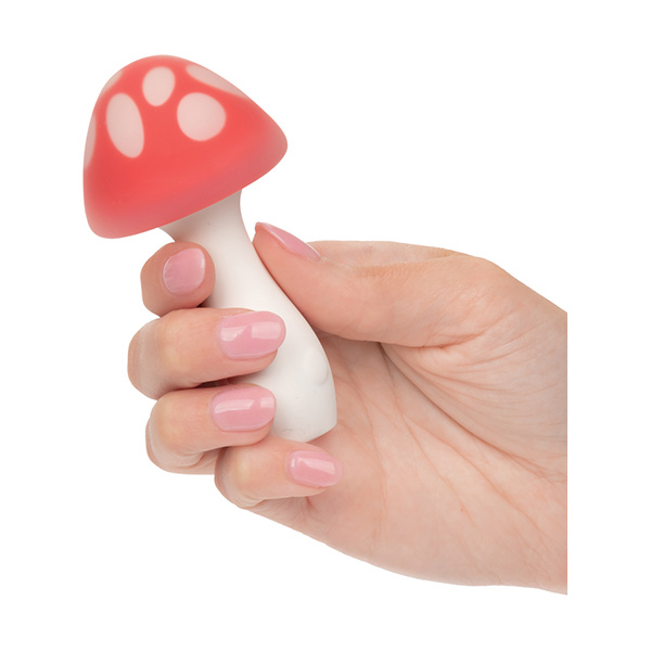 Naughty Bites Muff Shroom Playful Massager - Red-White - Image 4