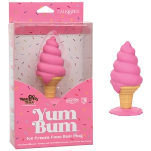 Naughty Bits Yum Bum Ice Cream Cone Butt Plug - Pink