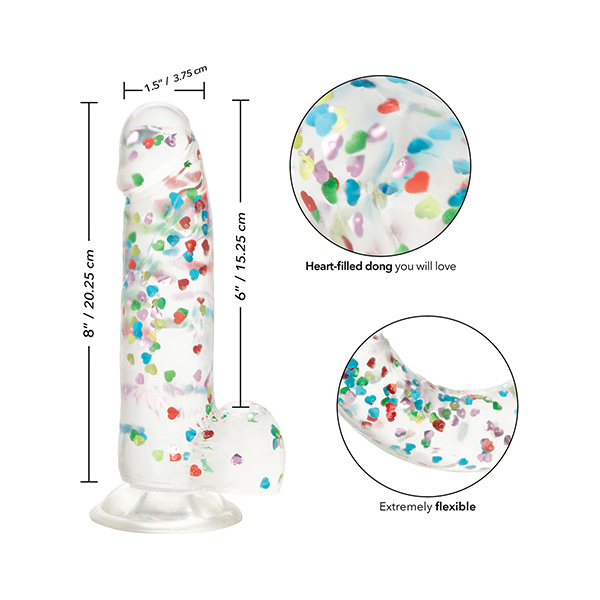 Naughty Bits I Love Dick Heart Filled Dong - Multicolor - Image 5