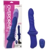 Overdrive Ridged Shaft Remote Control Sex Machine - Blue