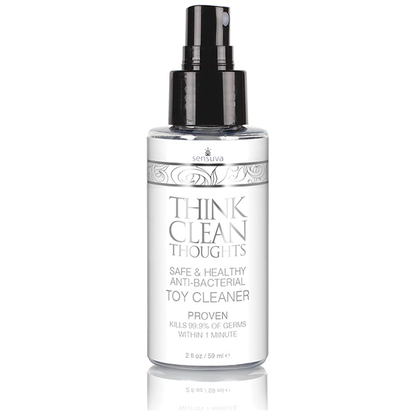 Sensuva Think Clean Thoughts Anti Bacterial Toy Cleaner - 2 oz Bottle