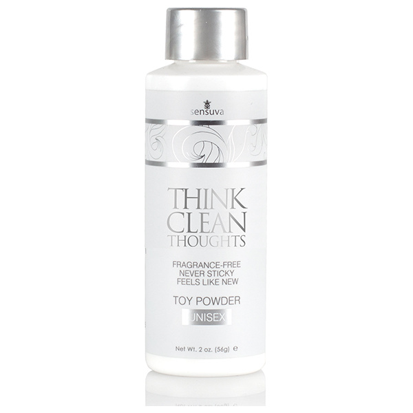 Sensuva Think Clean Thoughts Toy Powder - 2 oz Bottle