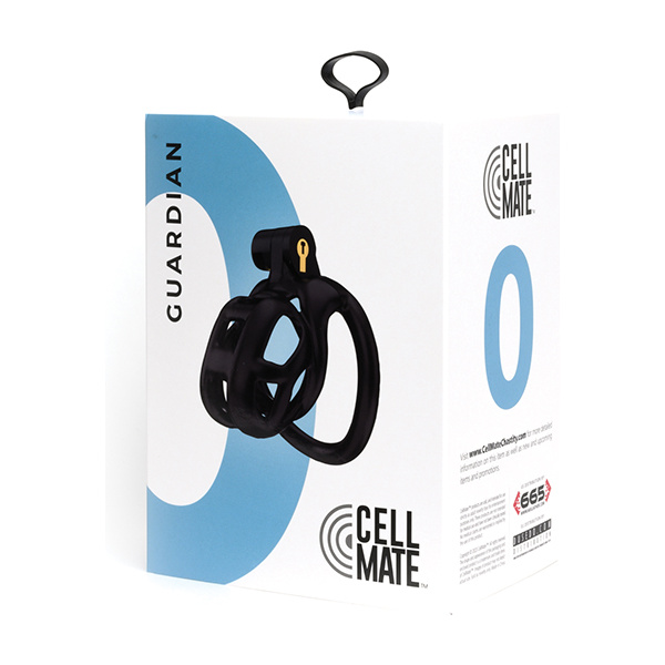 Sport Fucker Cellmate Guardian Chastity Cage - Black