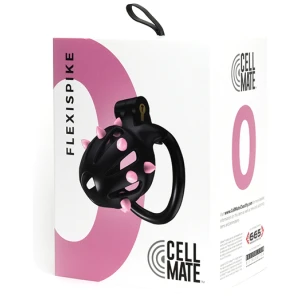 Sport Fucker Cellmate FlexiSpike Chastity Cage - Black/Pink