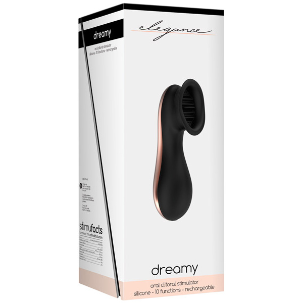 Shots Elegance Dreamy Oral Clitoral Stimulator - 10 Speed Black