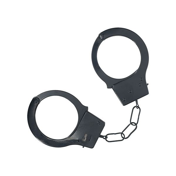 Shots Ouch! Classic Metal Handcuffs - Black - Image 2