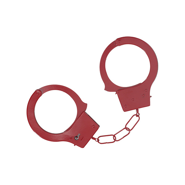 Shots Ouch! Classic Metal Handcuffs - Red - Image 2
