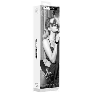 Shots Ouch Black & White Introductory Bondage Kit #3 - Black