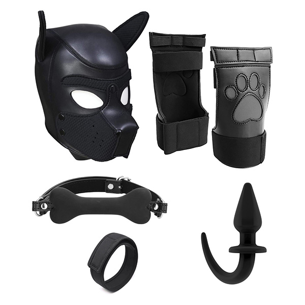 Shots Ouch Puppy Play Complete Kit - Black - Image 5