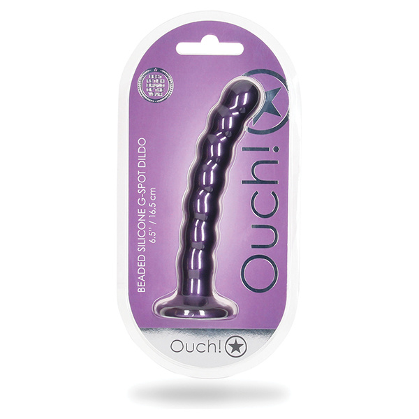 Shots Ouch 6.5" Beaded G-spot Dildo