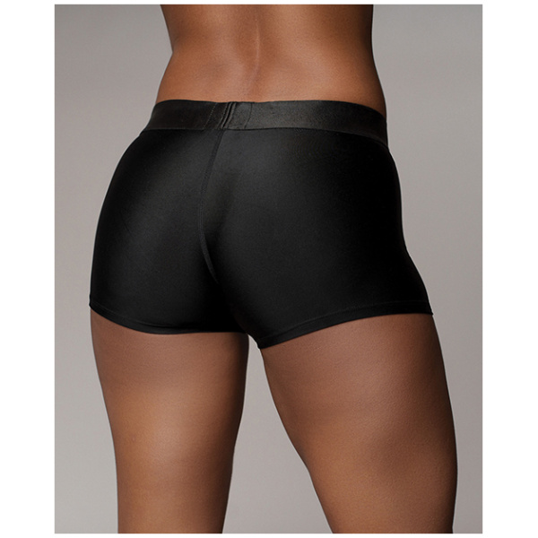 Shots Ouch Vibrating Strap On Boxer - Black - Image 3