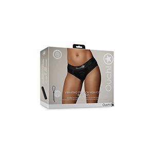 Shots Ouch Vibrating Strap On High-cut Brief - Black