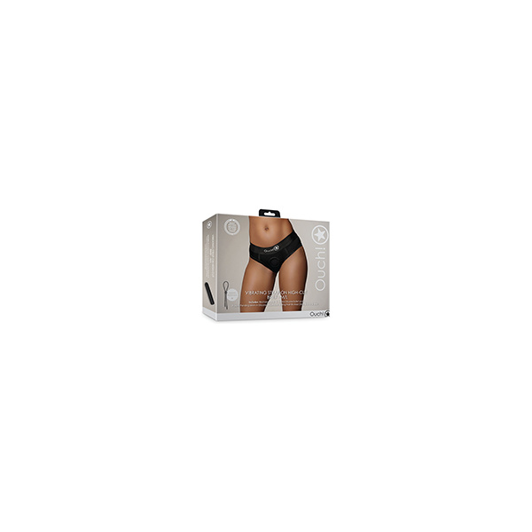 Shots Ouch Vibrating Strap On High-cut Brief - Black