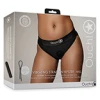 Shots Ouch Vibrating Strap On Hipster - Black