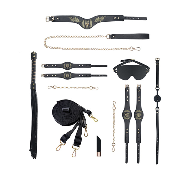 Shots Ouch! London Collection Bondage Kit w-Bag - Black