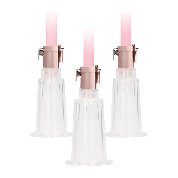 Shots Pumped Clitoral & Nipple Pump Set - Medium Rose Gold - Image 2