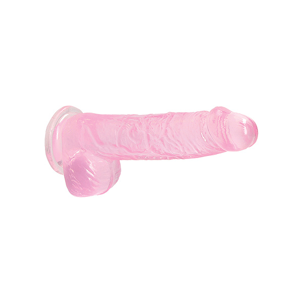 Shots Realrock Realistic Crystal Clear Dildo W/balls - Image 2