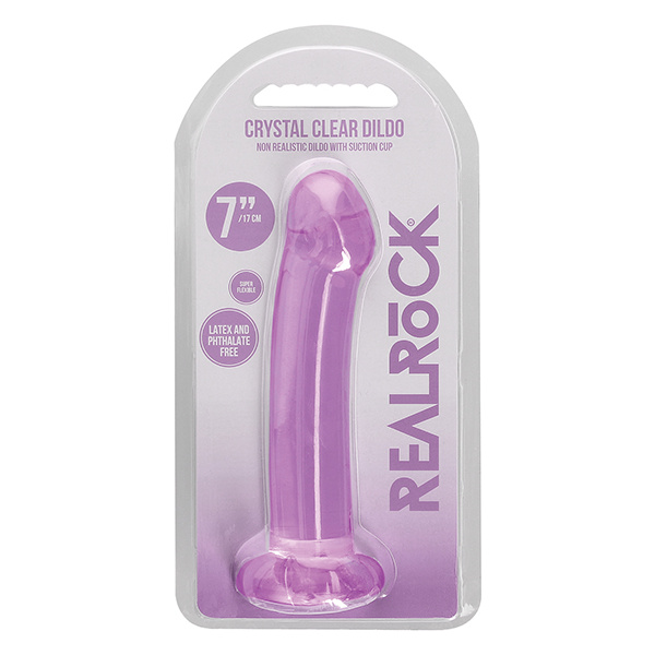 Shots Realrock Crystal Clear 7" Dildo